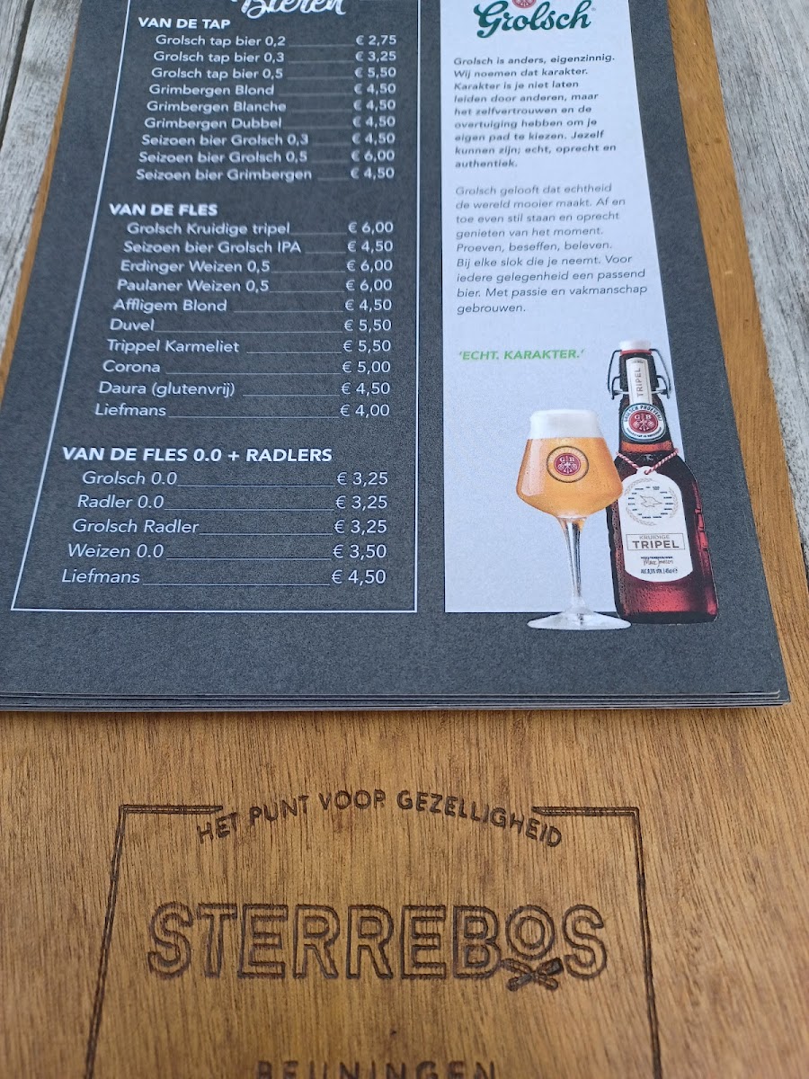 Menu Streekrestaurant 't Sterrebos-3