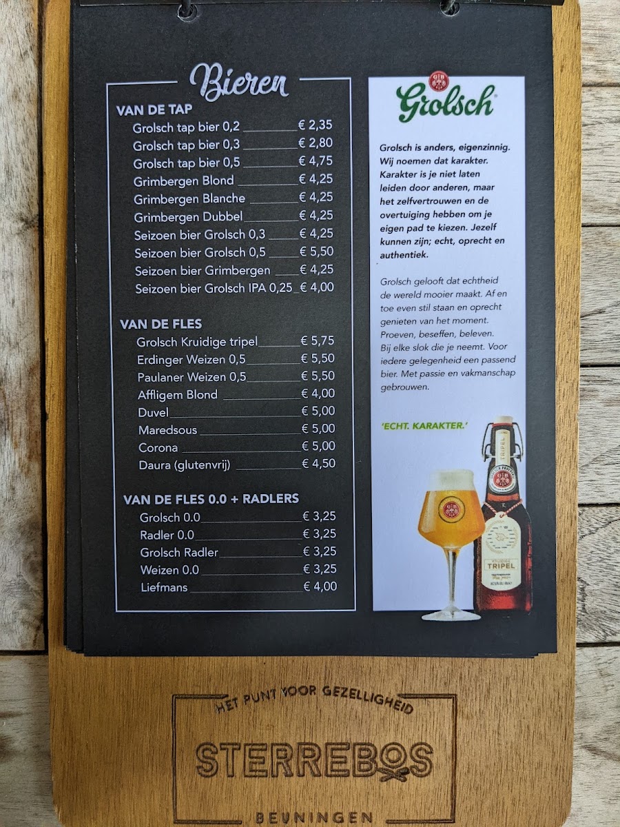 Menu Streekrestaurant 't Sterrebos-5