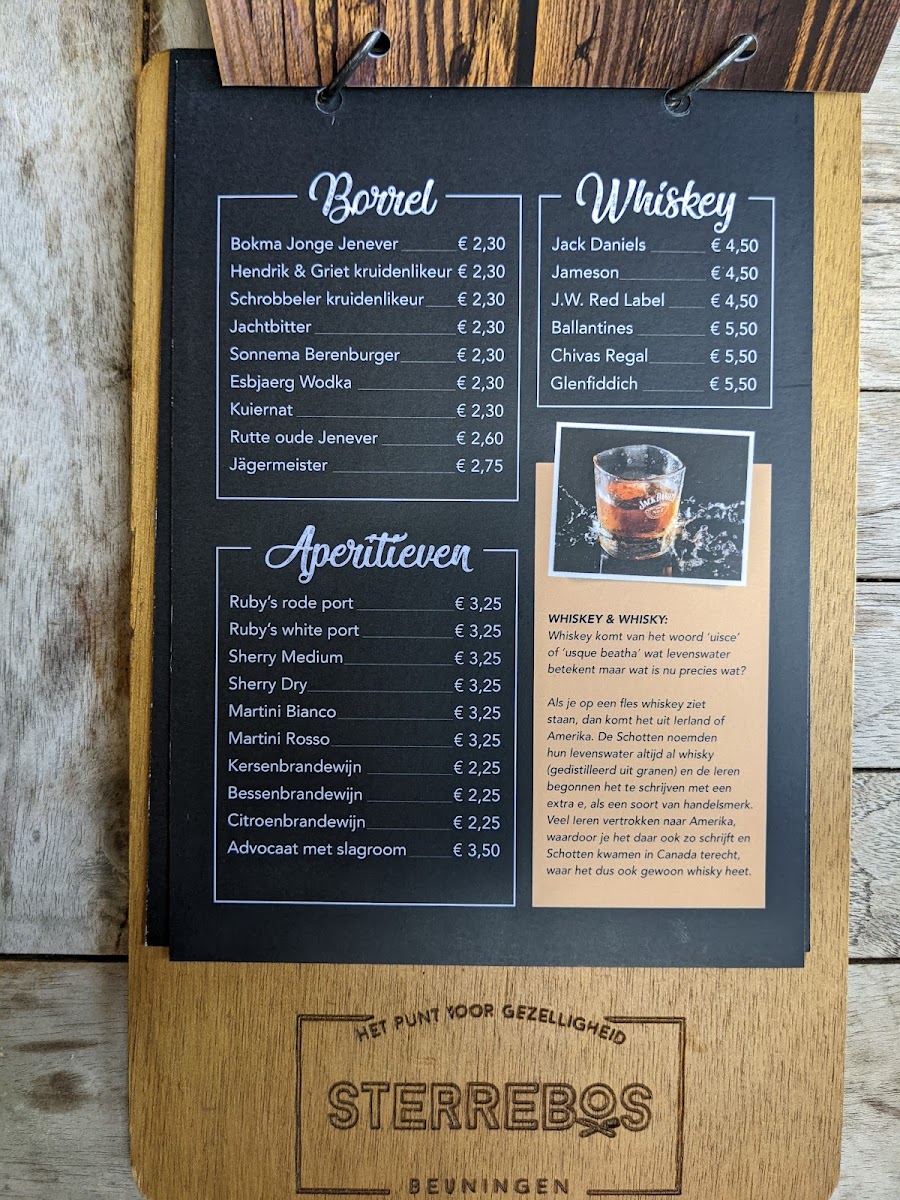 Menu Streekrestaurant 't Sterrebos-8